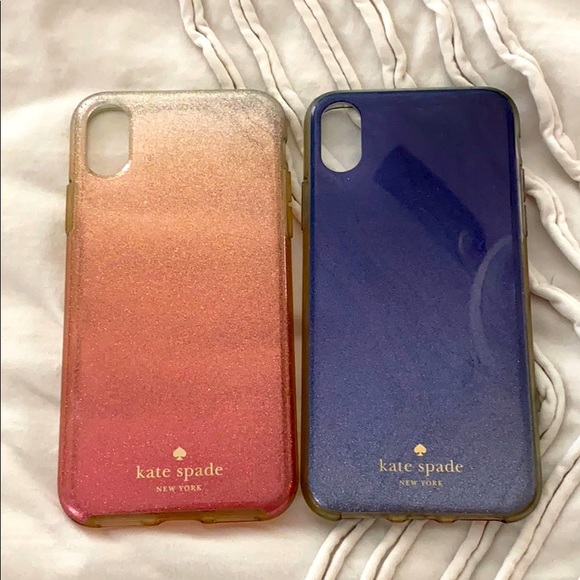 kate spade Accessories - Kate Spade Glitter iPhone Cases ~ EUC